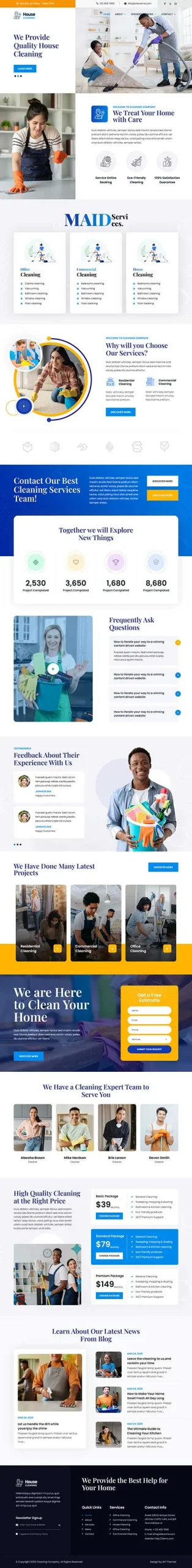 Pressure Washing Service WordPress Theme