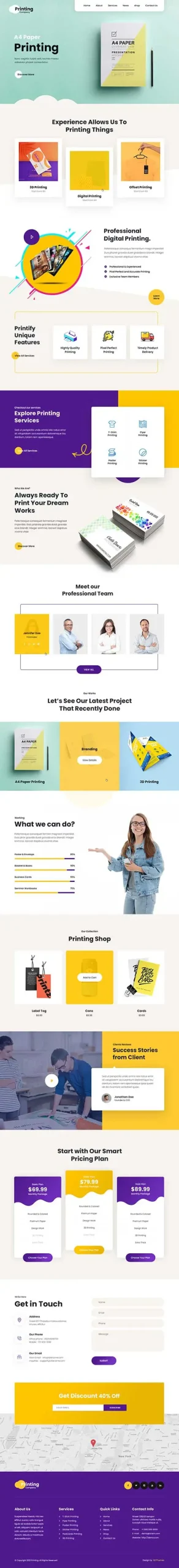 Printing Company WordPress Theme