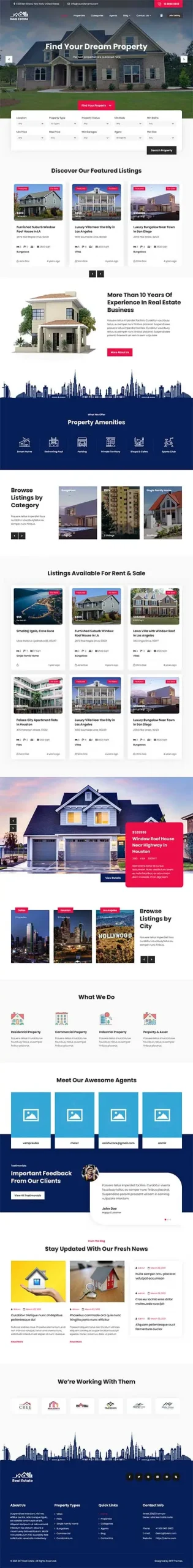 Property Sales Rental WordPress Theme