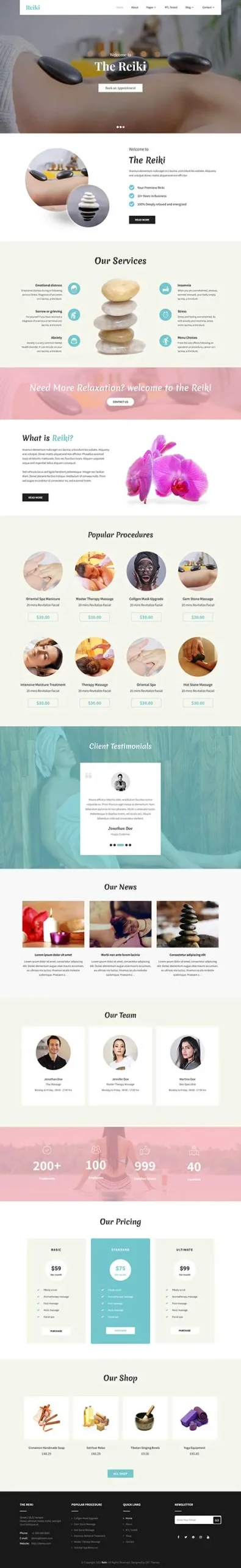 Reiki WordPress Theme