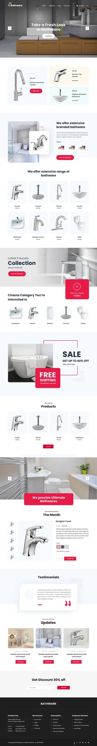 Sanitary Ware WordPress Theme