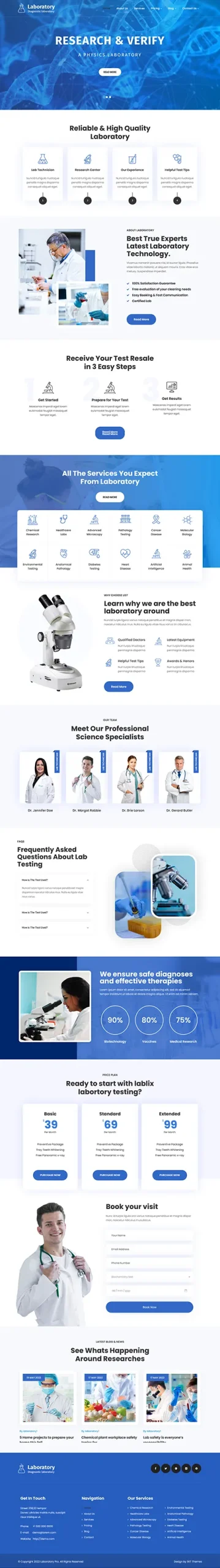 Science WordPress Theme