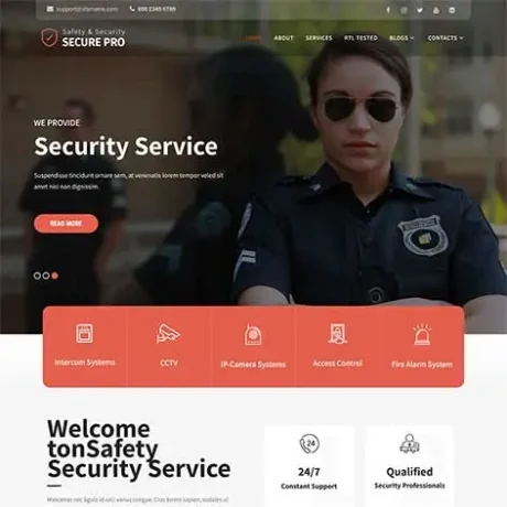 Security Services WordPress Theme