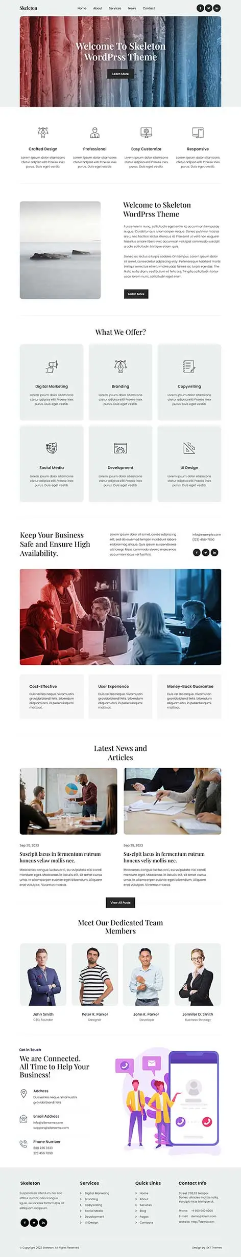 Skeleton WordPress Theme