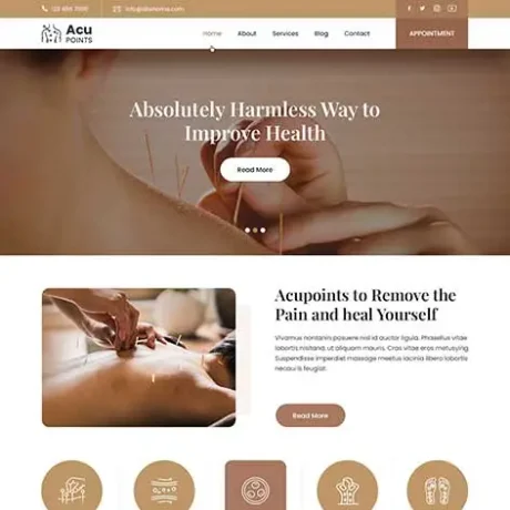 Acupressure Clinic WordPress Theme
