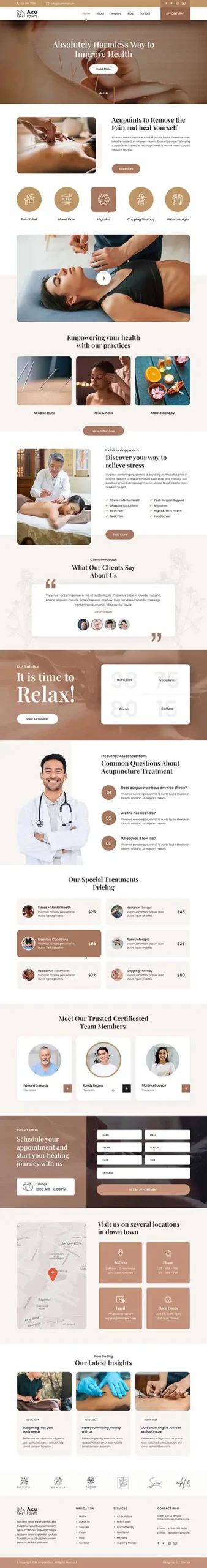 Acupressure Clinic WordPress Theme