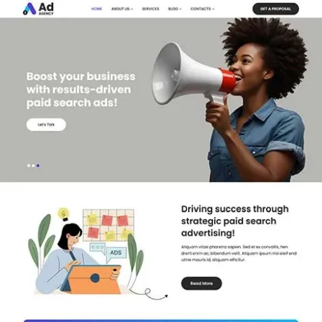 Advertising WordPress Theme