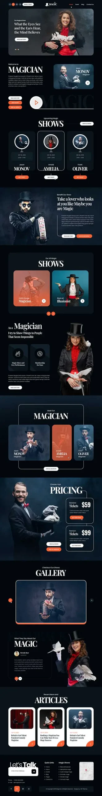 Magician WordPress Theme