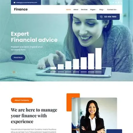 Stock Market WordPress Theme