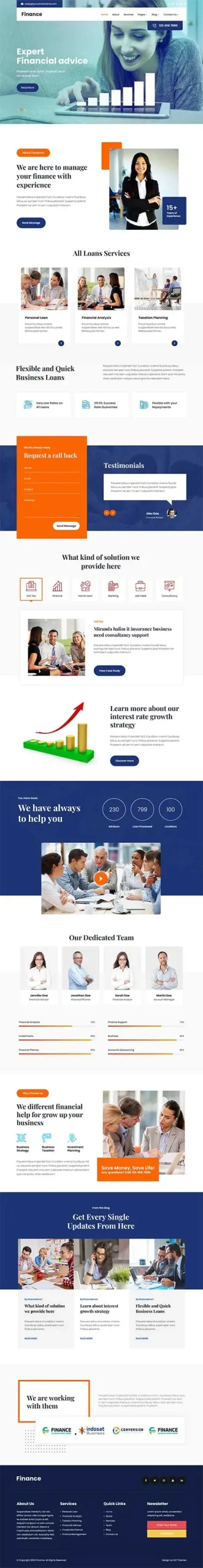 Stock Market WordPress Theme