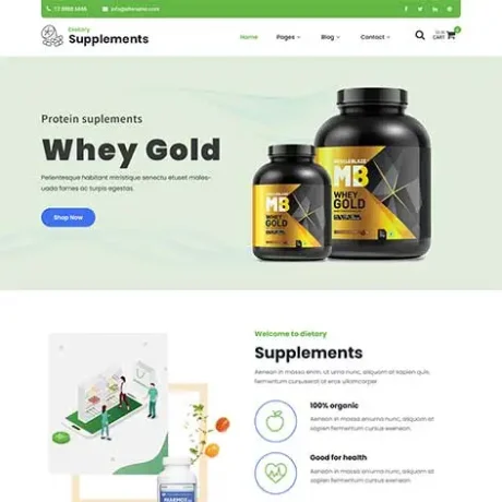 Supplements WordPress Theme