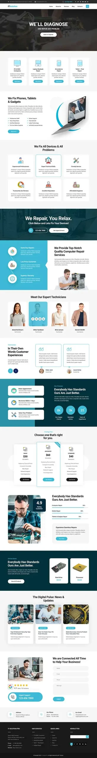 Virtual Assistant WordPress Theme