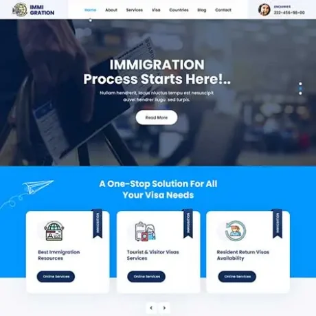 Visa Consulting WordPress Theme