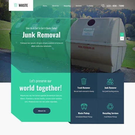 Waste Management WordPress Theme