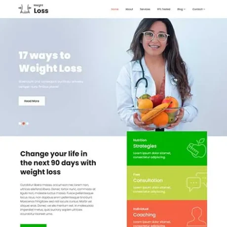 Weight Loss WordPress Theme