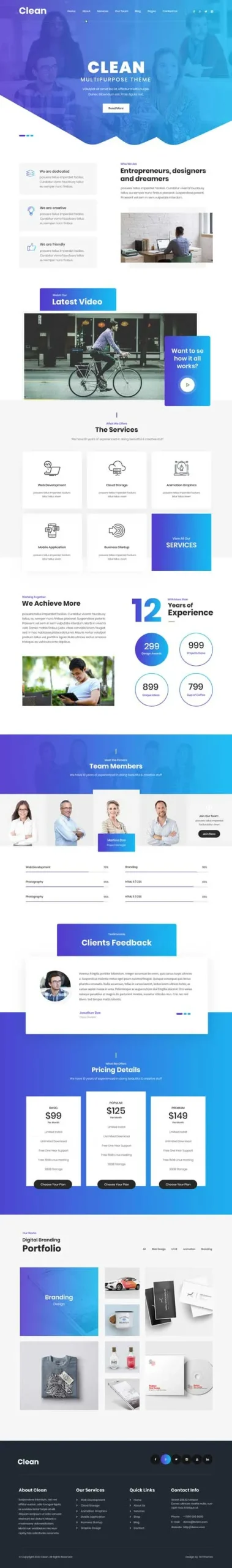 Agency Website WordPress Theme