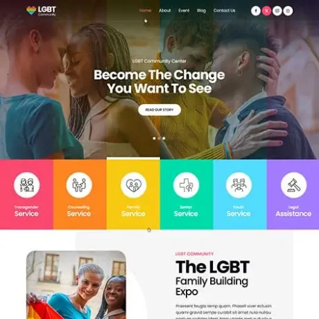 LGBT Community WordPress Theme