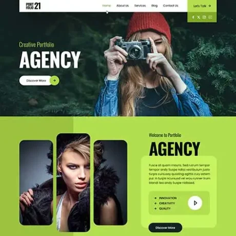 Web Designer Portfolio WordPress Theme