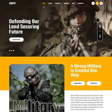 Armed Forces WordPress Theme