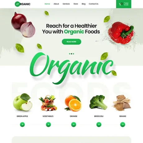 Organic Store WordPress Theme